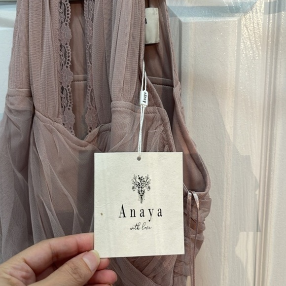 - NWT ANAYA WITH LOVE Halter Neck Tiered Maxi Dress Women’s Size 6 - Picture 11 of 17